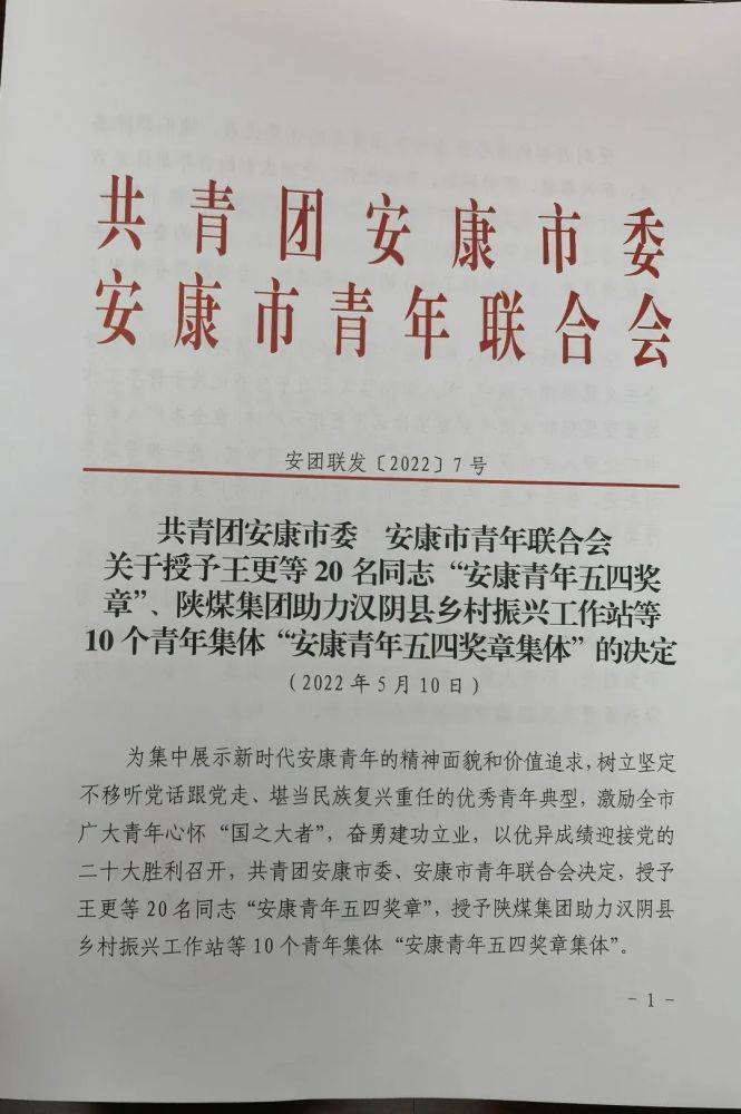 平利县人民检察院荣获“安康青年五四奖章集体”称号(图3)